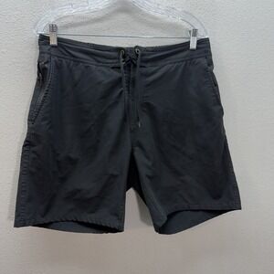 Ten Thousand Shorts Mens M Black Better Than Yesterday Drawcord Gym Stretch